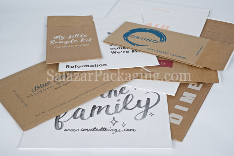 White & Kraft Paper Mailer Envelopes