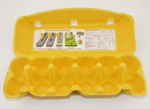 Happy Egg Company molded pulp interior